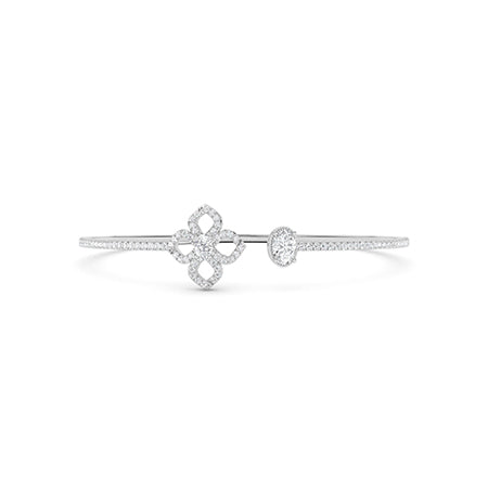 Oval LG Diamond Bracelet in White Gold - Binson Diamonds Antwerp