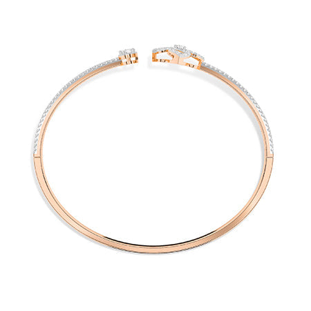 Oval LG Diamond Bracelet in White Gold - Binson Diamonds Antwerp