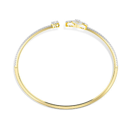 Oval LG Diamond Bracelet in White Gold - Binson Diamonds Antwerp