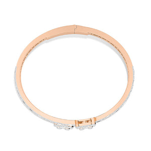 Lab-Grown Diamond Bracelet in 18K rose gold, top view