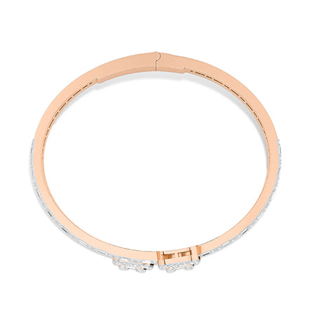 LG Diamond Bracelet in White Gold - Binson Diamonds Antwerp