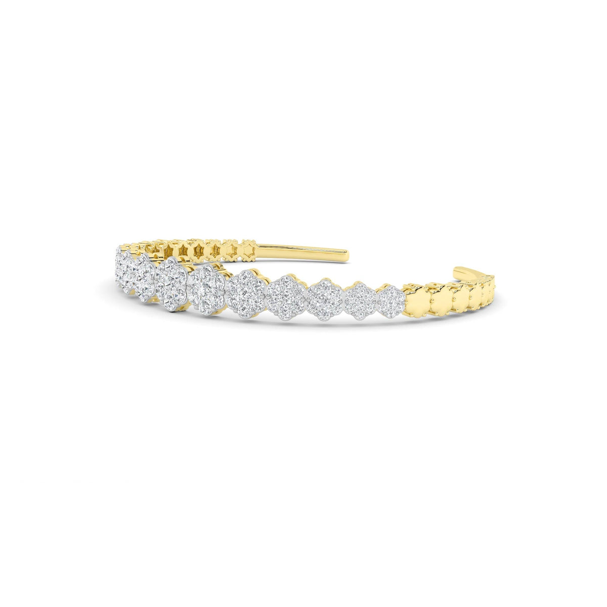 LG Diamond Bracelet in Yellow Gold - Binson Diamonds Antwerp