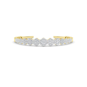 Lab-Grown Diamond Bracelet in 18K yellow gold, front view