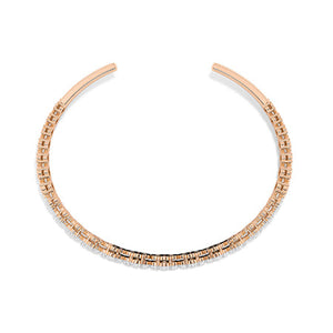 Lab-Grown Diamond Bracelet in 18K rose gold, top view