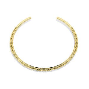 Lab-Grown Diamond Bracelet in 18K yellow gold, top view