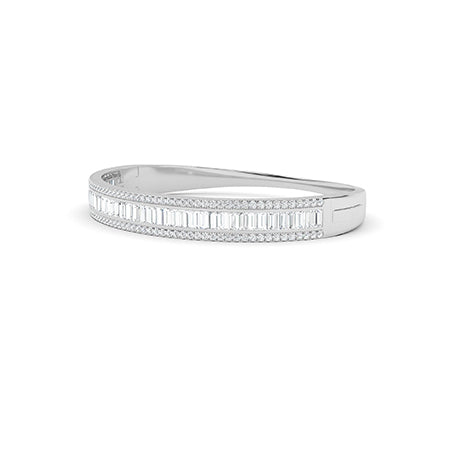 Baguette LG Diamond Bracelet in Yellow Gold - Binson Diamonds Antwerp