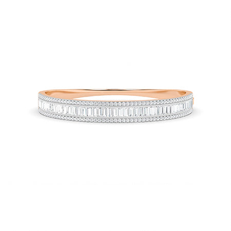 Baguette LG Diamond Bracelet in White Gold - Binson Diamonds Antwerp