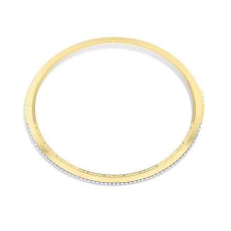 Baguette LG Diamond Bracelet in White Gold - Binson Diamonds Antwerp