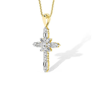 Round LG Diamond Pendant in Rose Gold - Binson Diamonds Antwerp