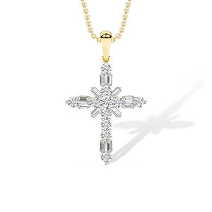Round LG Diamond Pendant in Rose Gold - Binson Diamonds Antwerp