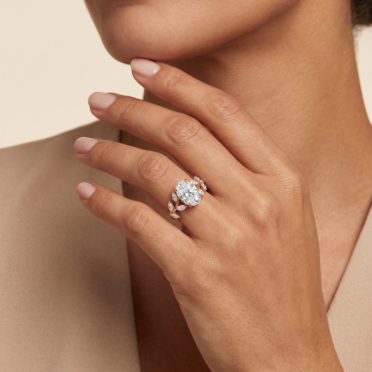 Oval LG Diamond Ring