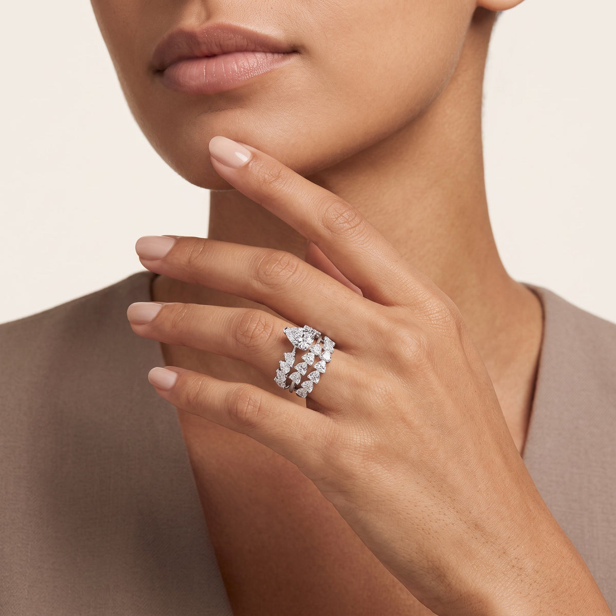 Heart LG Diamond Ring