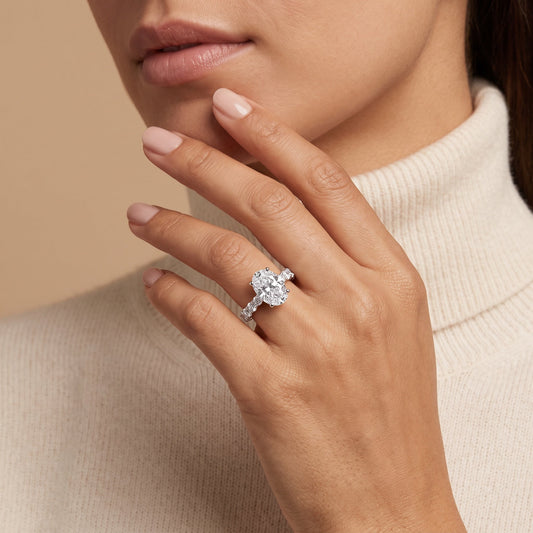 Oval LG Diamond Ring