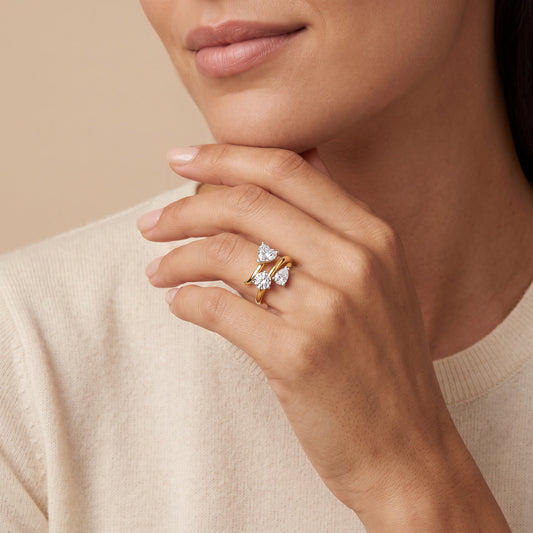 Heart LG Diamond Ring