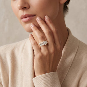 Radiant LG Diamond Ring